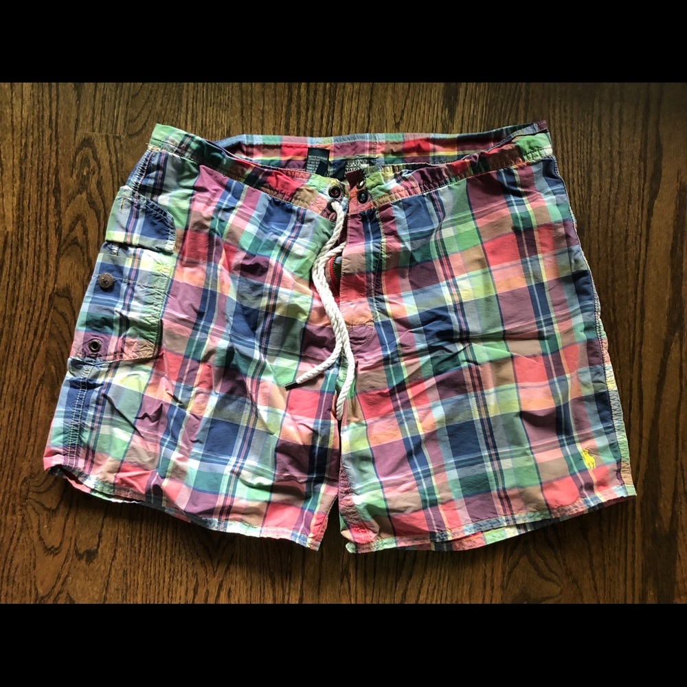 Polo swim trunks